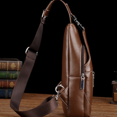 Men Casual Travel Crossbody Chest Sling Bag One Shoulder Strap Bag