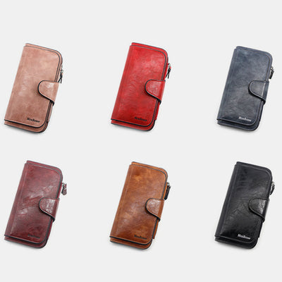 Multifunctional Vintage Large Capacity Long Wallet