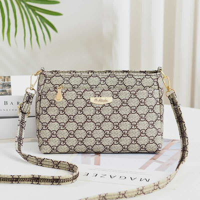 Women Crossbody PU Leather Classic Printing Handbag Satchel Shoulder Bag