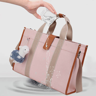 Multi-Slot Tote Bag Large Capacity Handbag for New Mom Shoping Beach Travel Purse