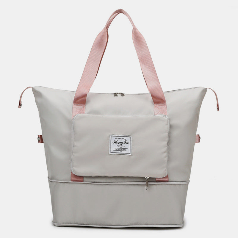 Travel Duffle Bag Extra Large Foldable Tote with Dry Wet Separation Pocket