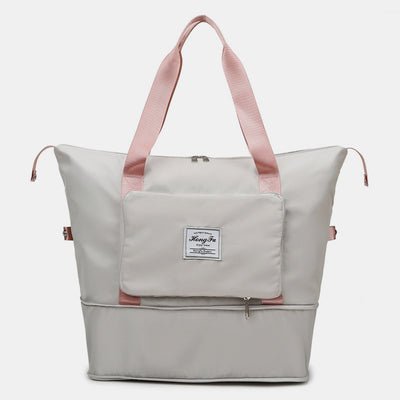 Travel Duffle Bag Extra Large Foldable Tote with Dry Wet Separation Pocket