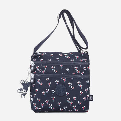 Lightweight Triple Zip Small Crossbody Bag Shoulder Bag for Women
