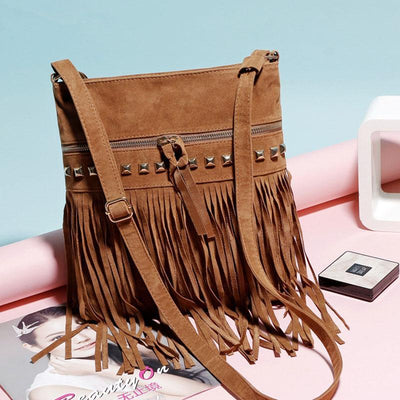 Fashion Large Capacity Tassel Crossbody Bag