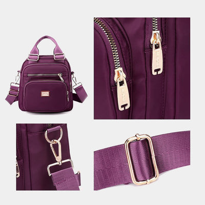 Multi-Pocket Waterproof Crossbody Bag Backpack