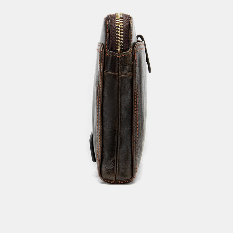 Large Capacity Genuine Leather Business Wallet