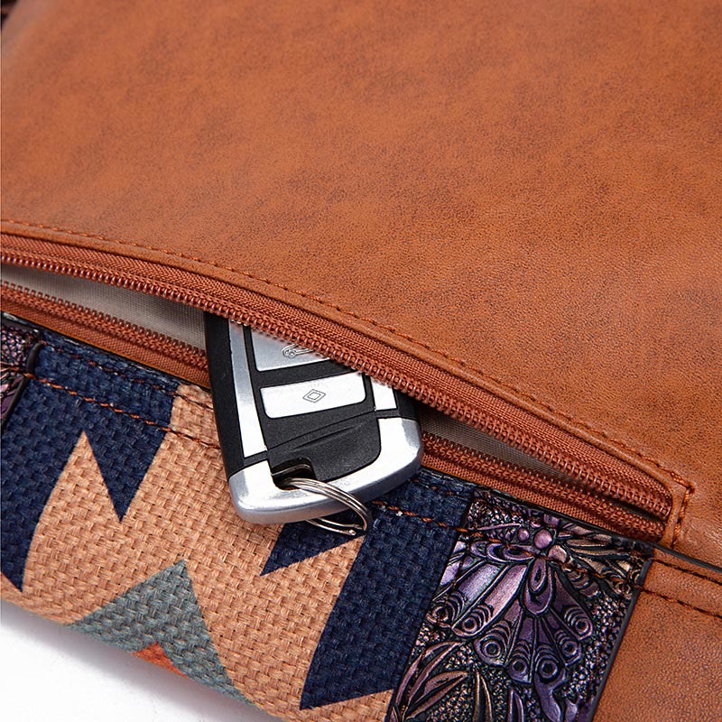 Crossbody Bag For Women Vintage Tassel Large Capacity Shopping Bag