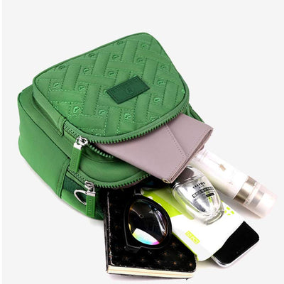 Functional Women Purse Lightweight Nylon Roomy Crossbody Shoulder Bag Mini Backpack