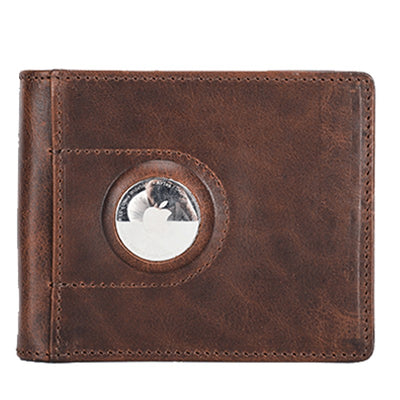 Multi Slot Leather Airtag Wallet