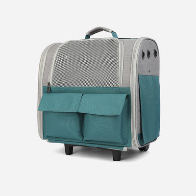 Portable Pet Carrier For Outdoor Large Breathable Oxford Cat Backpack