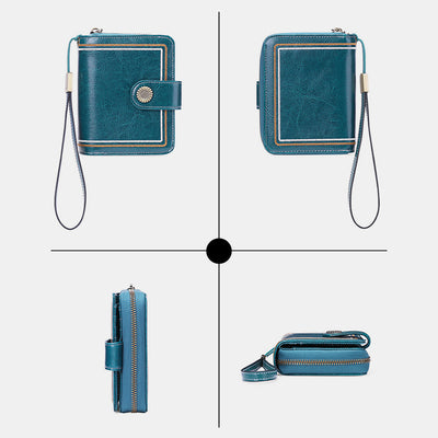 RFID Elegant Bifold Wallet Large Capacity Card Holder