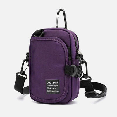Waterproof Multifunction Solid Crossbody Bag