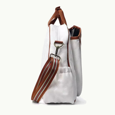 Padel Tennis Racket Bag Minimalist Leather Hand Held Sports Tote