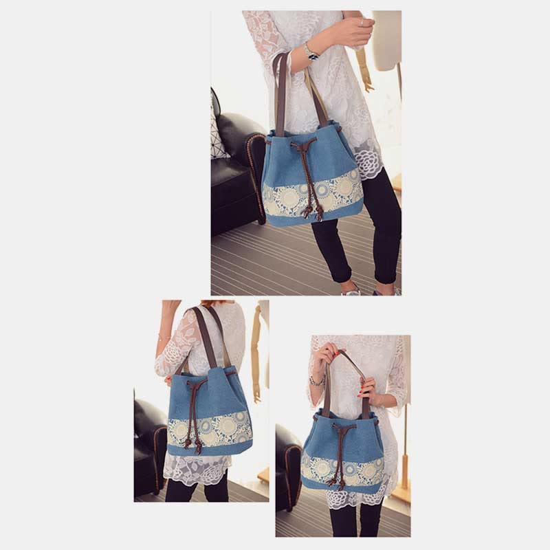 Shoulder Bag for Women Casual Large Capacity Printing Shopping Handbag
