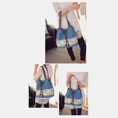 Shoulder Bag for Women Casual Large Capacity Printing Shopping Handbag