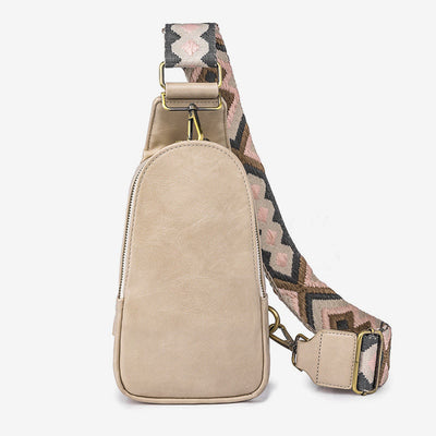 Sling Bag For Women Lightweight Wide Straps Leather Shopping Bag