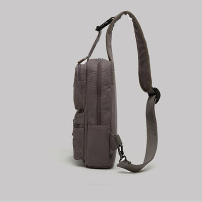 Sling Bag For Men Canvas Retro Sports Crossbody Chese Bag