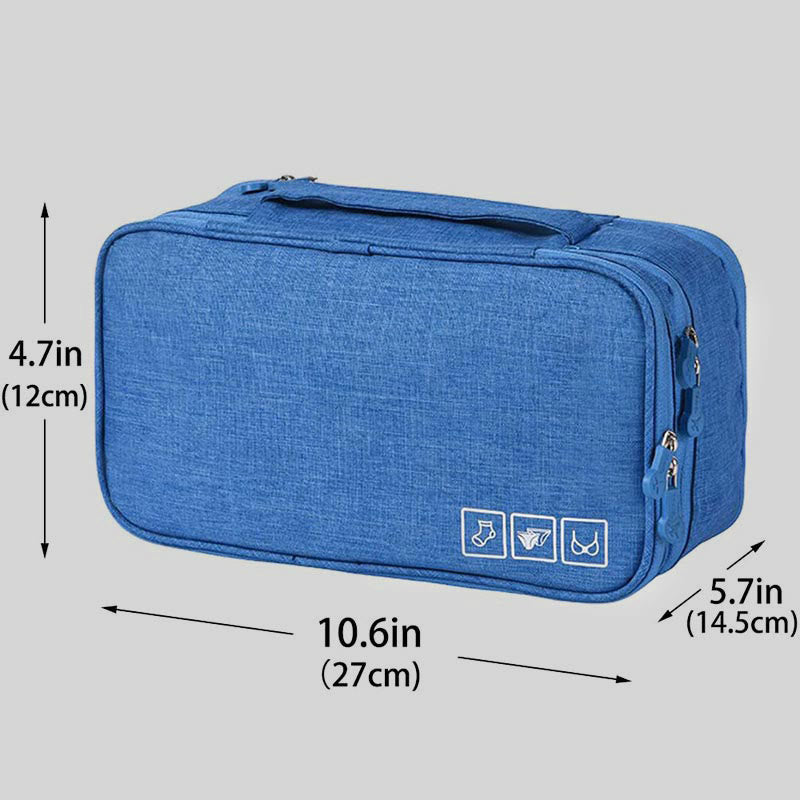Storage Bag For Travel Oxford Protable Multi-Function Underwear Organizer