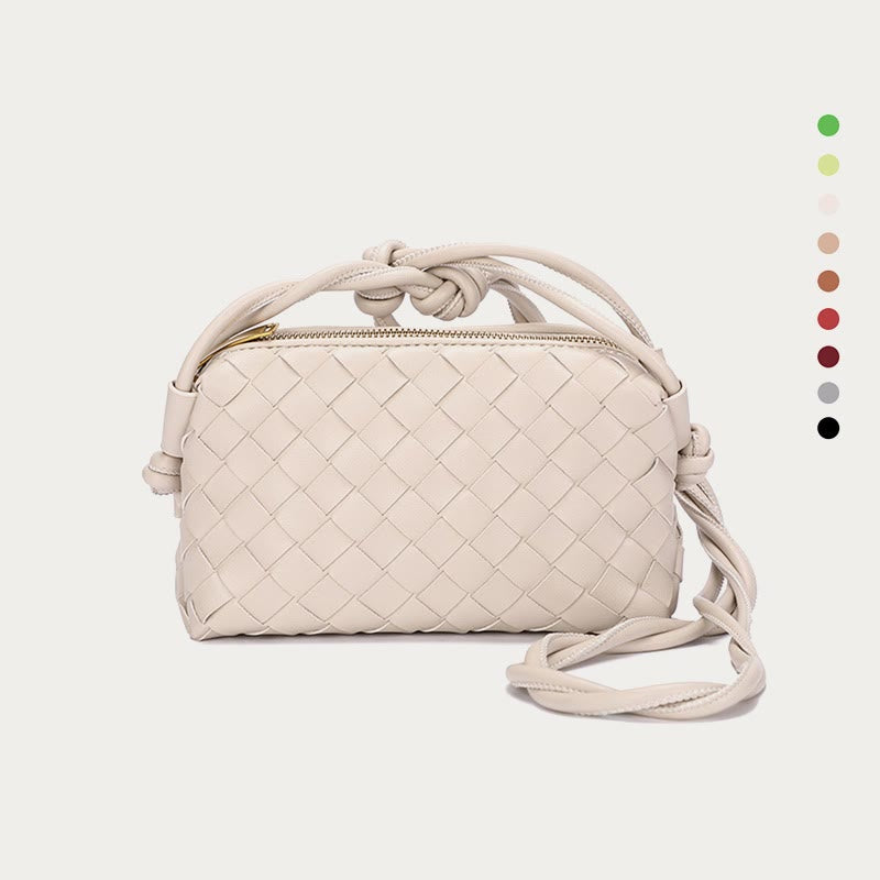 Crossbody Bag For Women Knitted Plaid Pattern Phone Bag