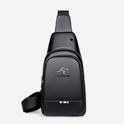 Small Crossbody Sling Bag for Men Leather Purses Chest Bag