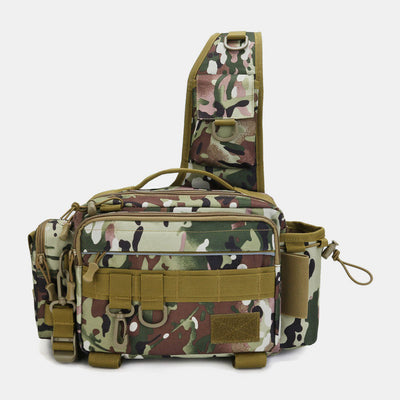 Multifunctional Large Capacity Waterproof Fishing Hiking Waist Bag Crossbody Bag