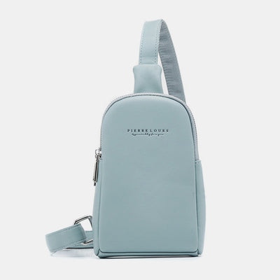 Lightweight Casual Sling Bag for Women PU Leather Small Crossbody Backpack