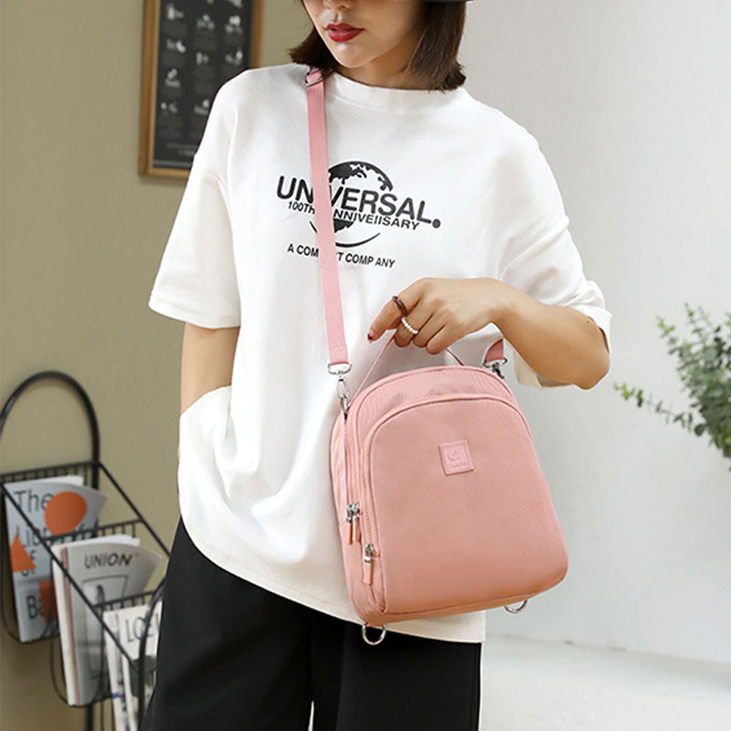 2 Way-use Waterproof Lightweight Casual Backpack Shoulder Bag