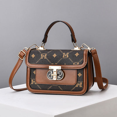 Top-Handle Bag For Women Vintage Square Daily Shopping Crossbody Bag