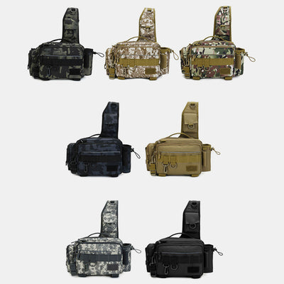 Multifunctional Large Capacity Waterproof Fishing Hiking Waist Bag Crossbody Bag