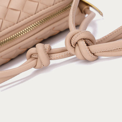 Crossbody Bag For Women Knitted Plaid Pattern Phone Bag