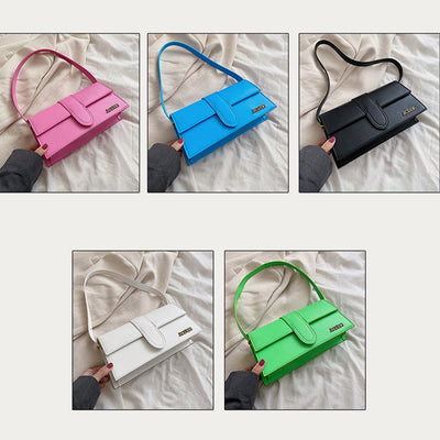 Shoulder Bag For Women Solid Color Square Elegant Dating Bag