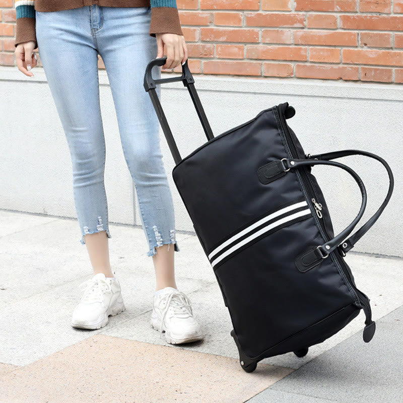 Pull Rod Travel Bag Women Men Lightweight Minimalist Duffel Bag