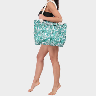Summer Beach Bag For Women Printing Canvas Large Capacity Handbag