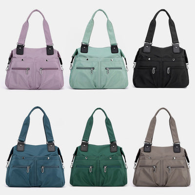 Women's Nylon Shoulder Bag LIghtweight Waterproof Tote Casual Work Bag Purse