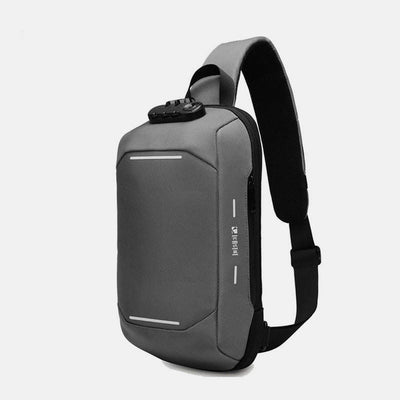 Anti-theft Waterproof Chest Bag Sling Bag With USB Charging Port