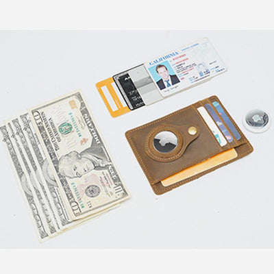 Lightweight RFID Vintage Airtag Card Holder