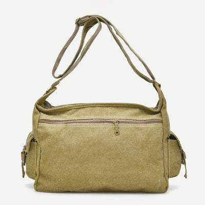 Messenger Bag For Men Vintage Canvas Large Crossbody Kit
