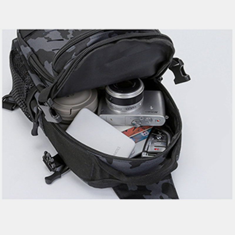 Waterproof Durable Tactical Camouflage Sling Bag With Reflective Strap