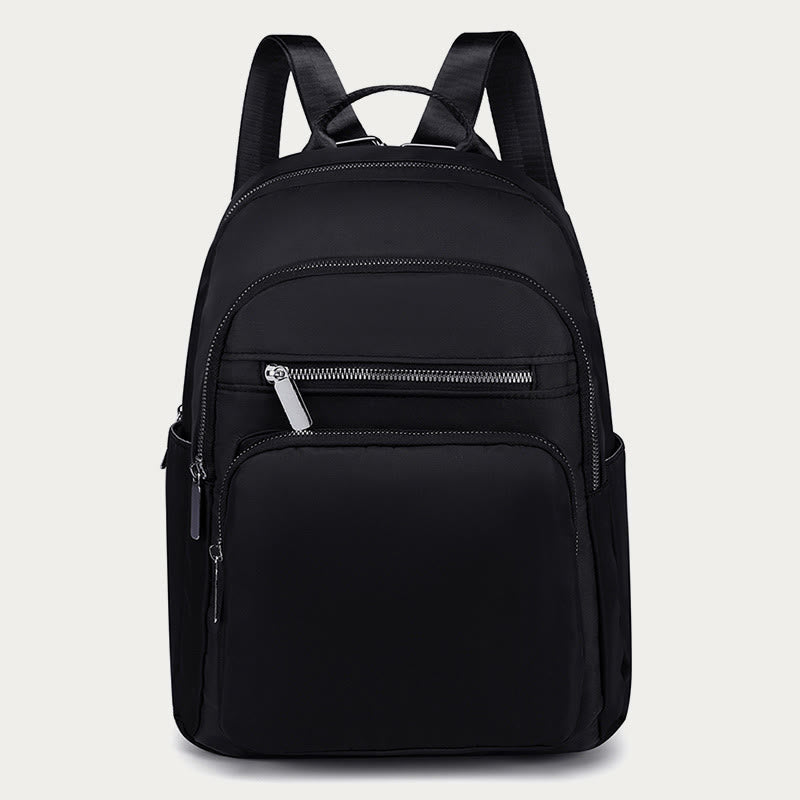 Backpack For Daily Use Simple Solid Color Casual Oxford Daypack