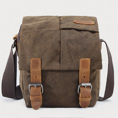 Unisex Waterproof Waxed Canvas DSLR/SLR Bag Case Compact Camera Bag