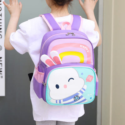 Waterproof Cute Bunny Backpack for Boys Girls with Padded Straps