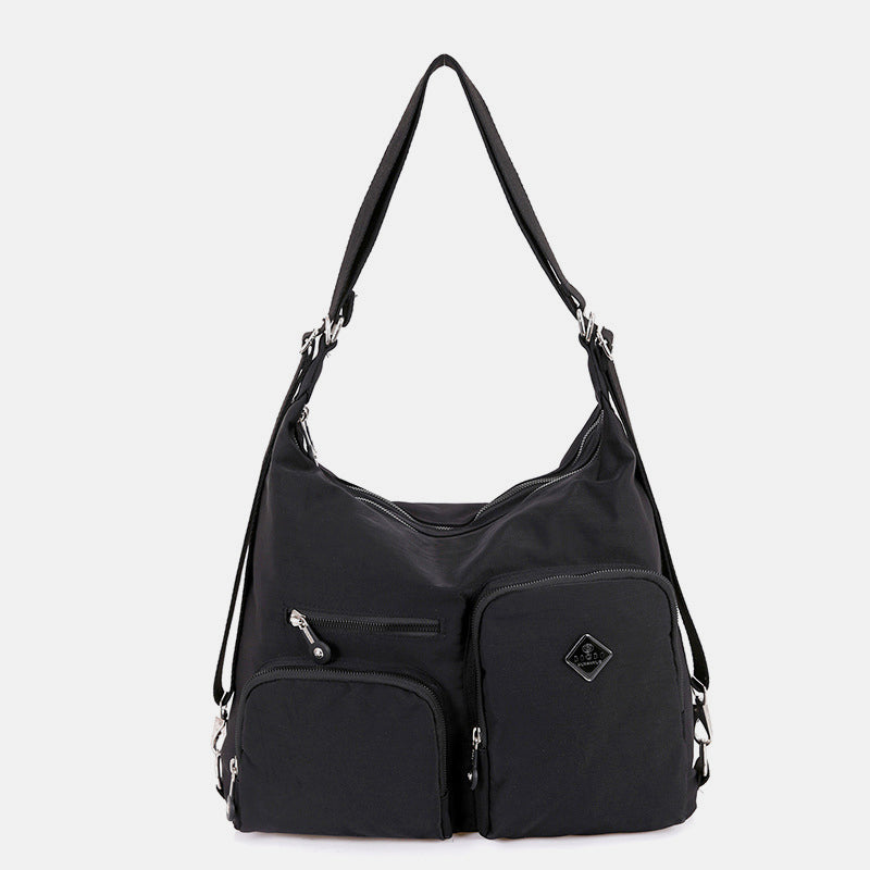 Nylon Hobo Handbags Convertible Backpack Crossbody Shoulder Bag