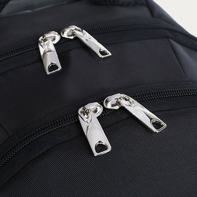 Solid Color Oxford Backpack Women Men Business Travel Trolley Case