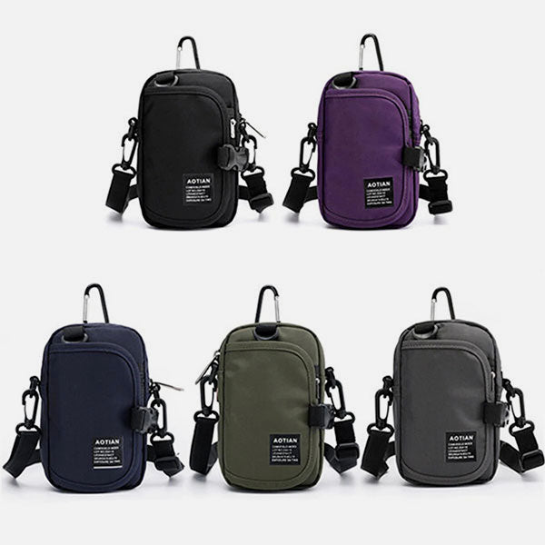 Waterproof Multifunction Solid Crossbody Bag