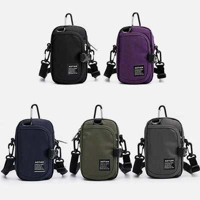 Waterproof Multifunction Solid Crossbody Bag