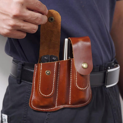 Leather Waist Bag For Women Men Outside The Waistband Carry