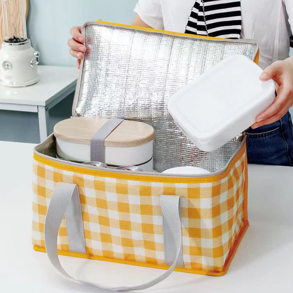 Cooler Bag For Outing Travel Thickened Aluminum Film Picnic Basket