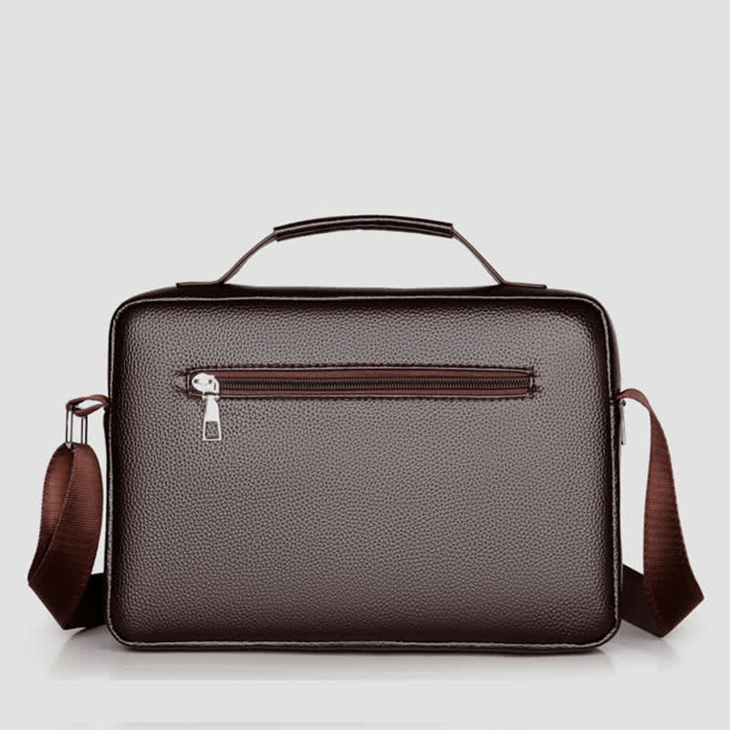 Retro Leather Satchel Messenger Bag for Men Traval Shoulder Bag