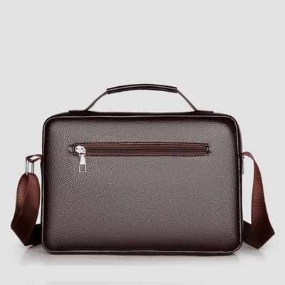 Retro Leather Satchel Messenger Bag for Men Traval Shoulder Bag
