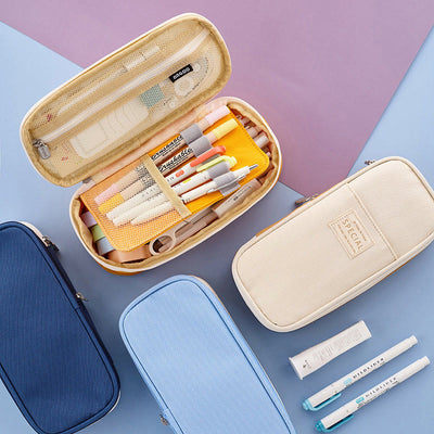 Pencil Case For Study Color Matching Large Capacity Pencil Bag